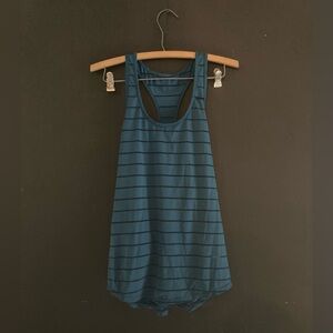 ZYIA Navy Striped Tank Top